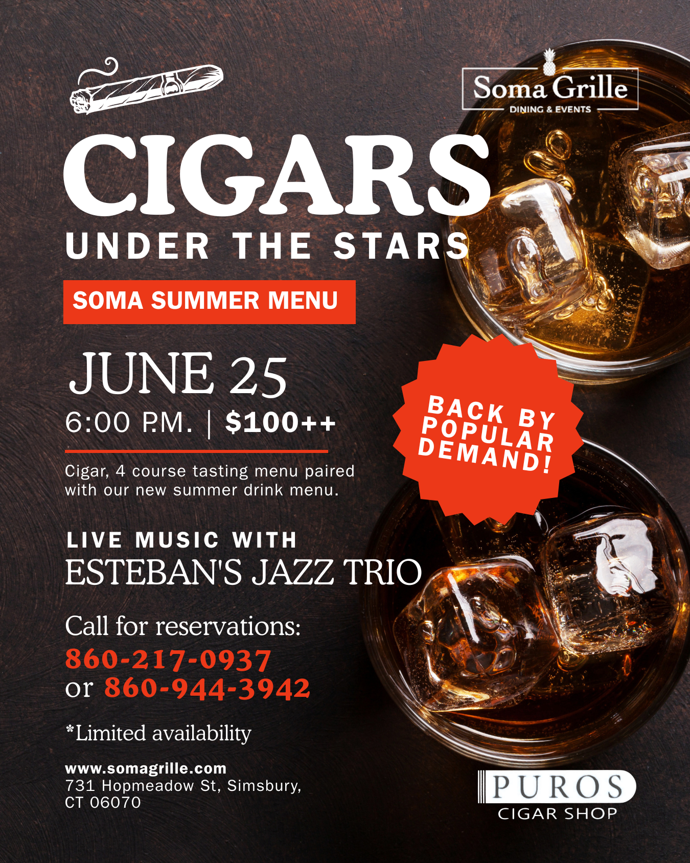 Cigars Under The Stars at Soma Grille
